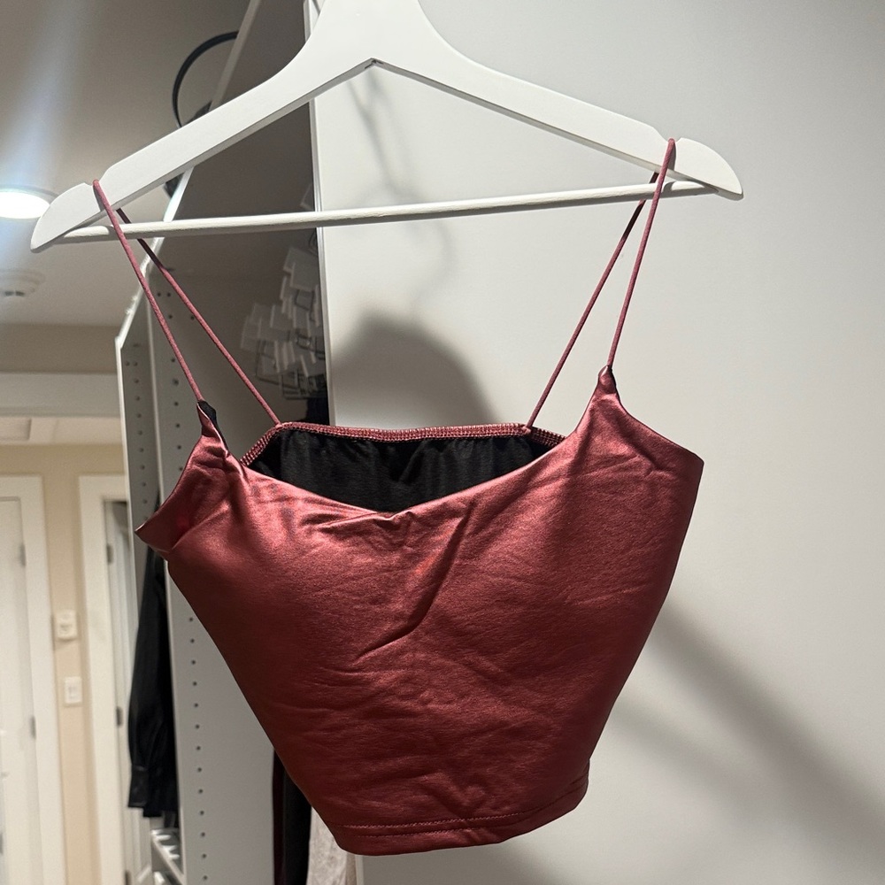 SHEIN Burgundy Camisole Top